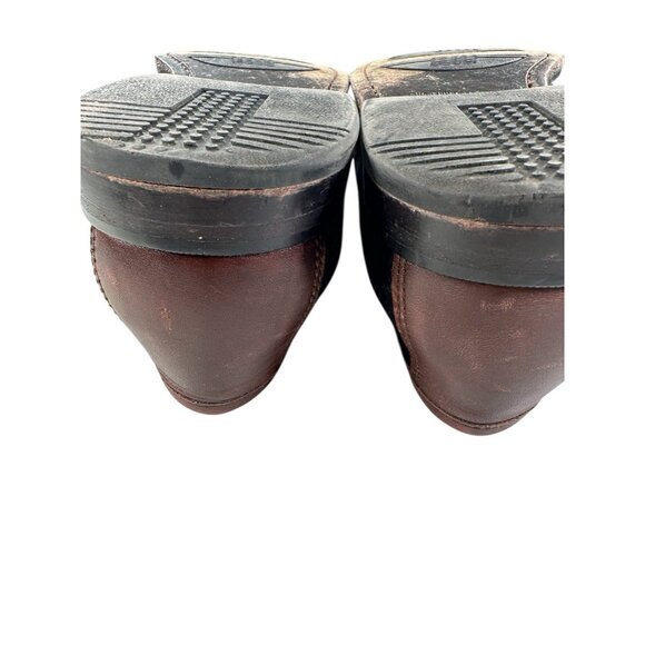 Johnston & Murphy Sz 8.5W Brown/Black Men's Leather Tassel Slip On Dress Loafers - Picture 7 of 9